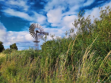 wind pumping station near Lobbe, Mönchgut, Ruegen island