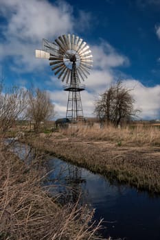 wind pumping station near Lobbe, Mönchgut, Ruegen island