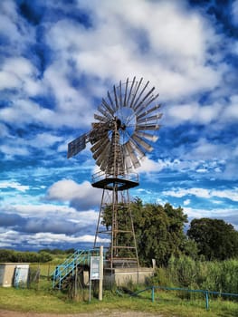 wind pumping station near Lobbe, Mönchgut, Ruegen island