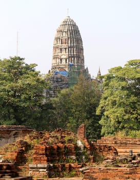 Buddhist temples in the jungle in Thailand