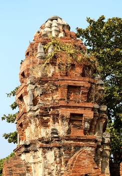 Buddhist temples in the jungle in Thailand