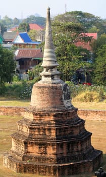 Buddhist temples in the jungle in Thailand