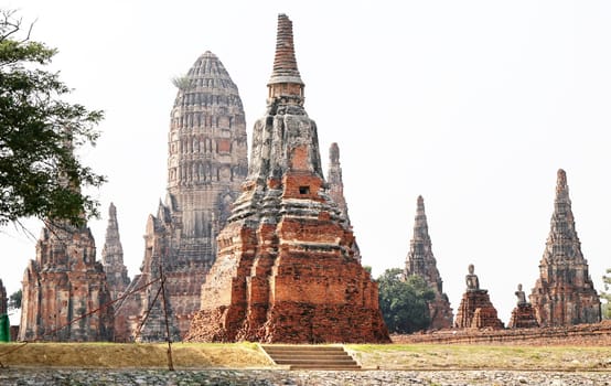 Buddhist temples in the jungle in Thailand