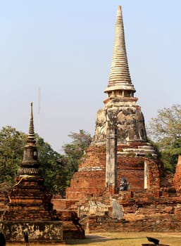 Buddhist temples in the jungle in Thailand