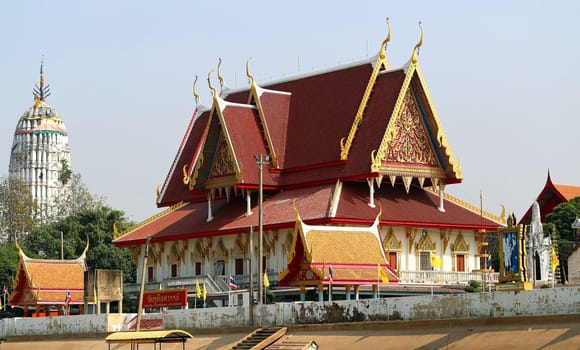 Buddhist temples in the jungle in Thailand