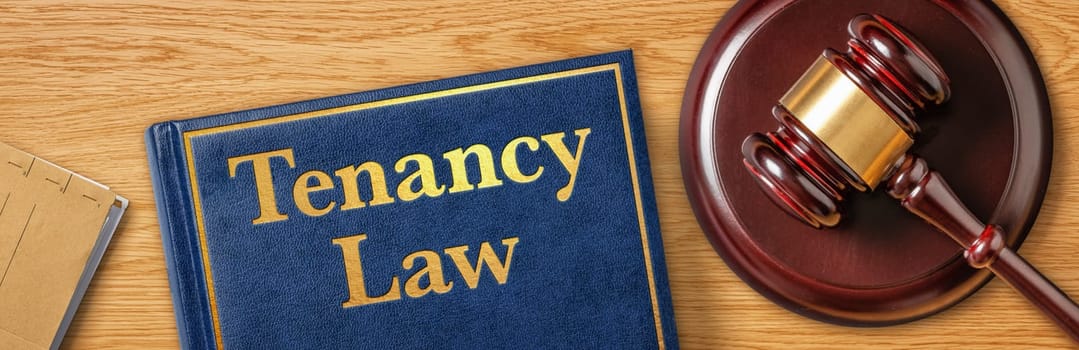 A gavel with a law book - Tenancy Law