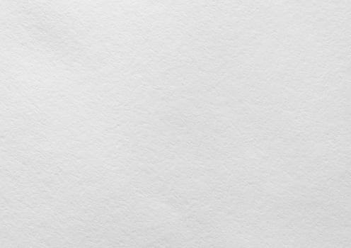 White paper background. Blank paper texture or wallpaper. Top view. Flat lay.