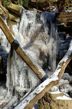 Ice waterfall