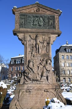 The Johannisfriedhof is located in the St. Johannis district of Nuremberg. Adam Kraft's first station of the cross was built in 1506-1508.