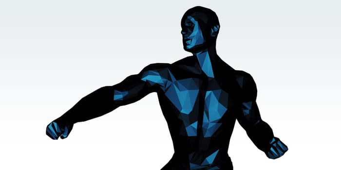 Sports Background with Athletes in Sporting Event