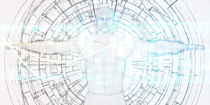 Modern Technology Background as a Abstract Art