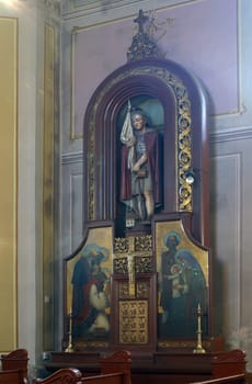 Saint Florian altar at Saint Nicholas Parish Church in Jastrebarsko, Croatia