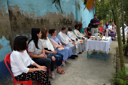 Mass at the Tomb of the Croatian Missionary, Jesuit Father Ante Gabric on the occasion of his 105th birthday in Kumrokhali, West Bengal, India
