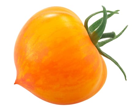 Kozula137 bicolor heirloom tomato, isolated on white