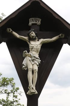 Crucifixion, parish church of St. James in Hohenberg, Germany