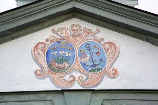 Fresco in the famous Benediktbeuern abbey, Germany