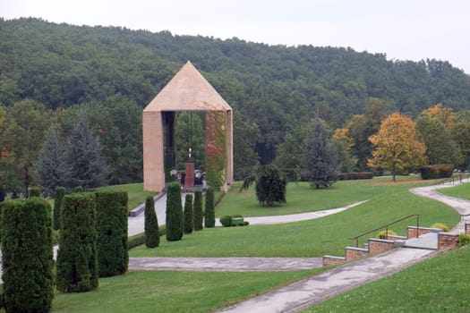 The Mirogoj cemetery is a cemetery park, one of the most notable sites of Zagreb, Croatia