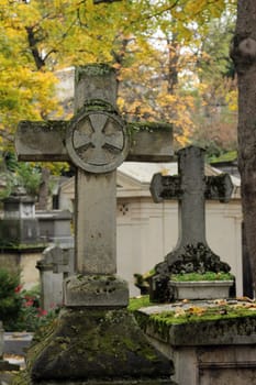 Pere-Lachaise cemetery in Paris, France