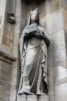 Saint Joan of Valois statue, Saint Germain l'Auxerrois church, Paris