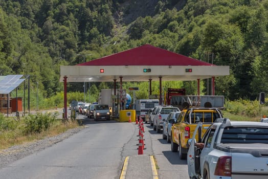 Argentina-Chile border crossing at west of Villa Pehuenia, Neuquen