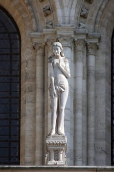 Statue of Eve, Notre Dame Cathedral, Paris