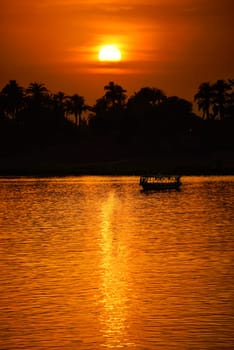 Sunset on the Nile in Luxor - Egypt
