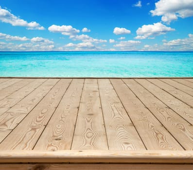 beautiful beach and tropical sea