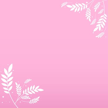 Abstract realistic background template with flowers - Vector illustration