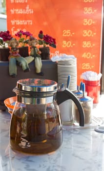 A cup of tea on the table