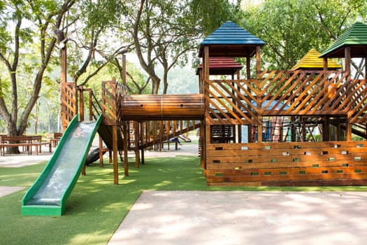children Stairs Slides exercise equipment in garden