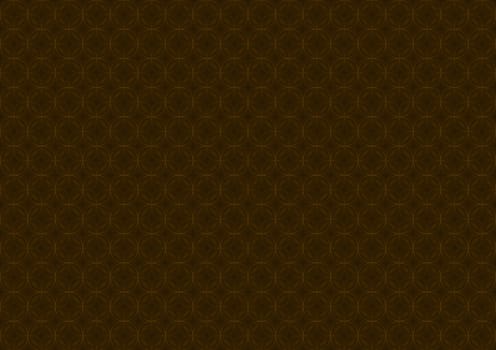 Dark Background with Repetitive Pattern - Geometric Texture in Shades of Metallic Brown on a Dark Background, Vector Illustration