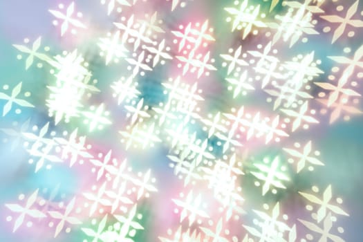 Textured bokeh pattern in  bright colors