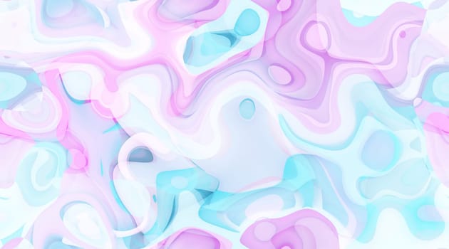 Cartoon Swirly Background in Blue and Purple Swirls