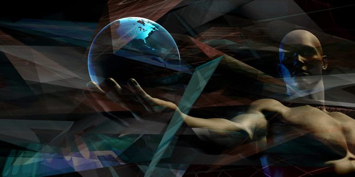 Healthcare Technology With a Human Body Scan Concept