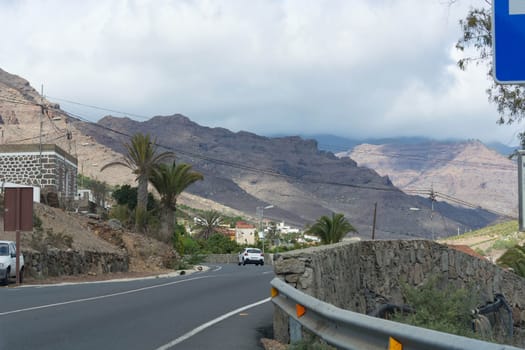Road to the picturesque Mogan - Gran Canaria's high mountain village. Canary Islands, Canary Islands Spain