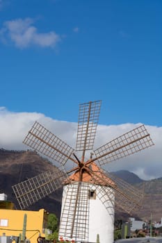 Molino de Viento (windmill) near the city of Mogan, Gran Canaria