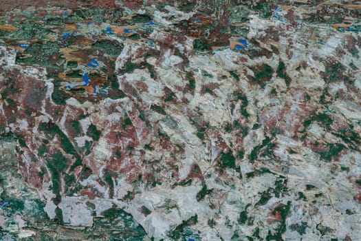The texture of abstract color painting on old wooden surface background. Abrasion.