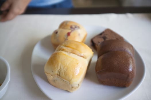 Morning coffee with  Bread , Concept Catering , Bakery