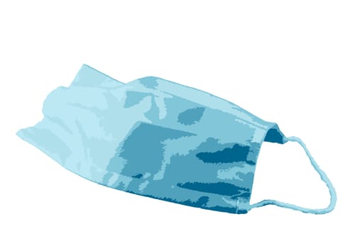 Medical face protection mask. A surgical mask, also called a FFP (filtering facepiece particles)