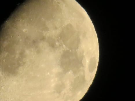 Moon space satellite sky night growing Earth craters