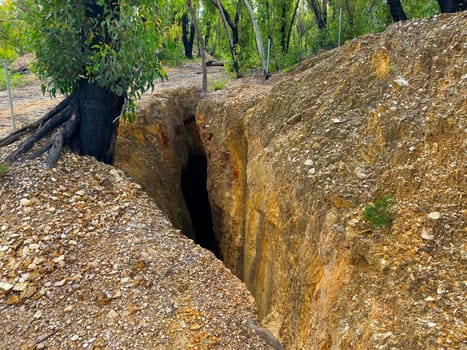 An old gold mine shaft