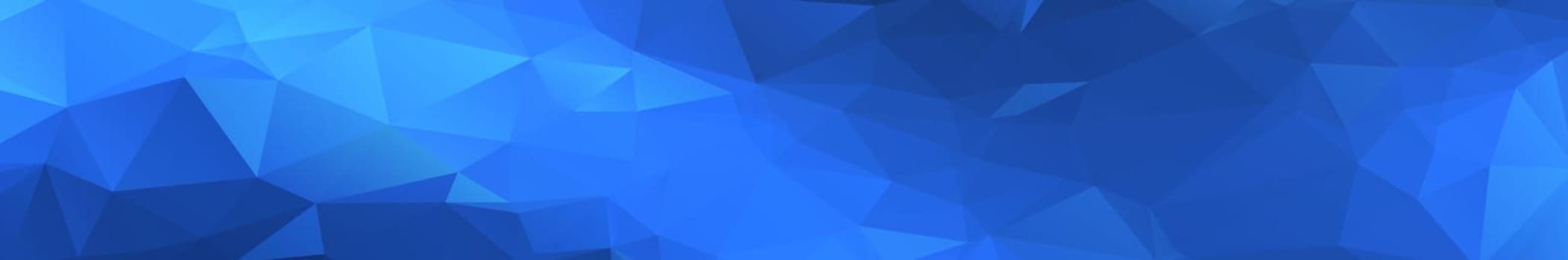 Abstract panoramic background with blue triangles - Vector illustration