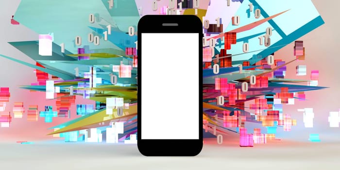 Digital Lifestyle Smartphone Mobile App Marketing Concept