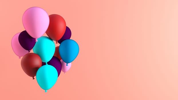 Creative Balloon Background for a Party Celebration Fun Art