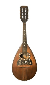 Mandoline of the beginning of 20 centuries-is isolated on the white
