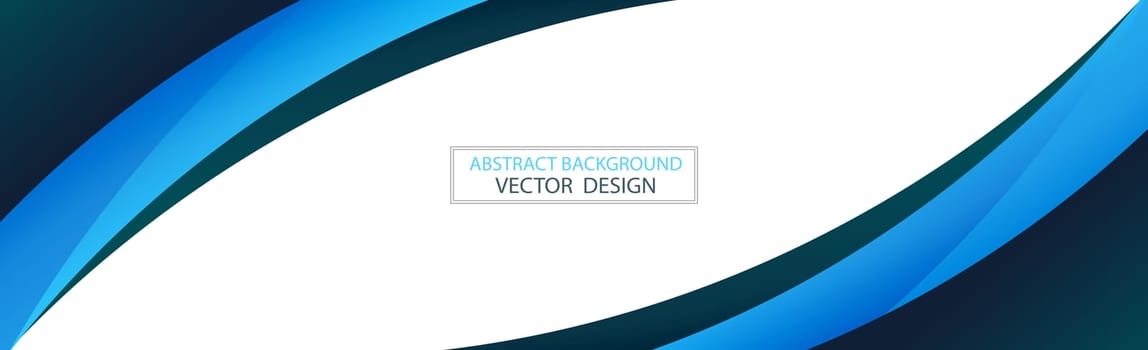 Abstract web template black and blue lines on white background - Vector illustration