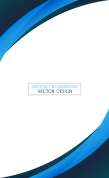 Abstract web template black and blue lines on white background - Vector illustration