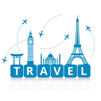World Travel and Tourism Season - Concept Vector illustration