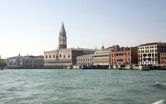 View of the Piazza San Marco from the boat. Venice. Italy