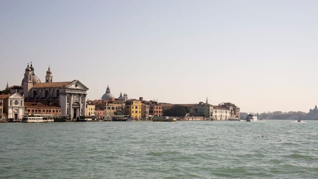 View of the Piazza San Marco from the boat. Venice. Italy